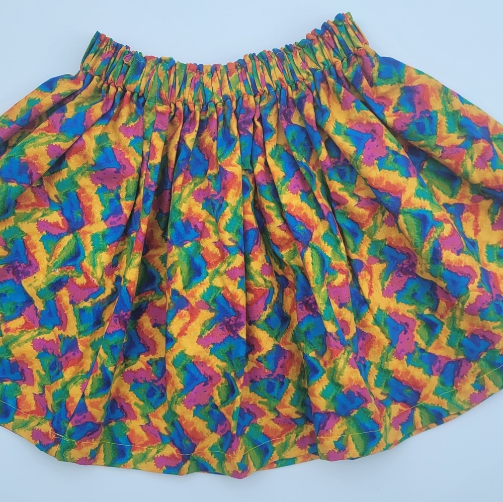 New Vintage Quilter Tie Dye Fabric Skirt 5-7 years